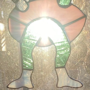 The subtle Old Gregg stained glass sun catcher