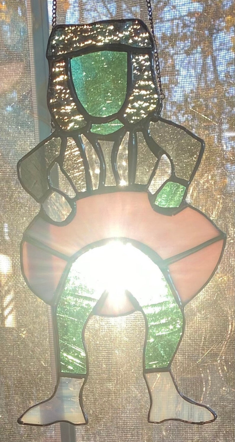 The subtle Old Gregg stained glass sun catcher image 1