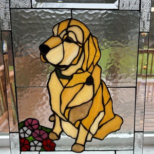 Custom stained glass panel