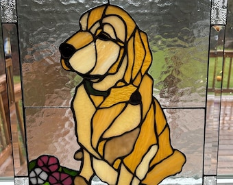 Custom stained glass panel