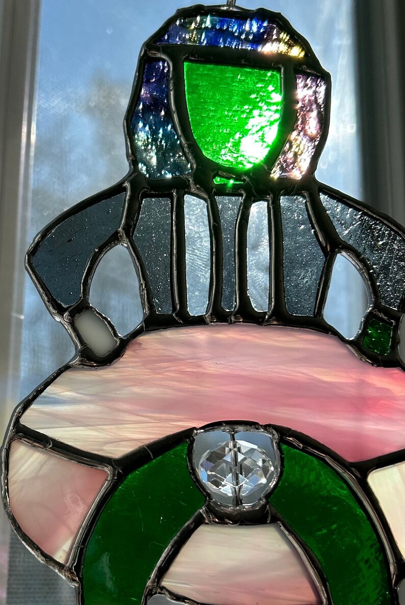 Mini Old Gregg stained glass suncatcher image 1