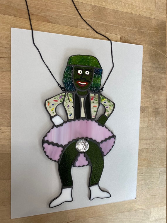 Old Gregg Stained Glass Window Catcher Etsy