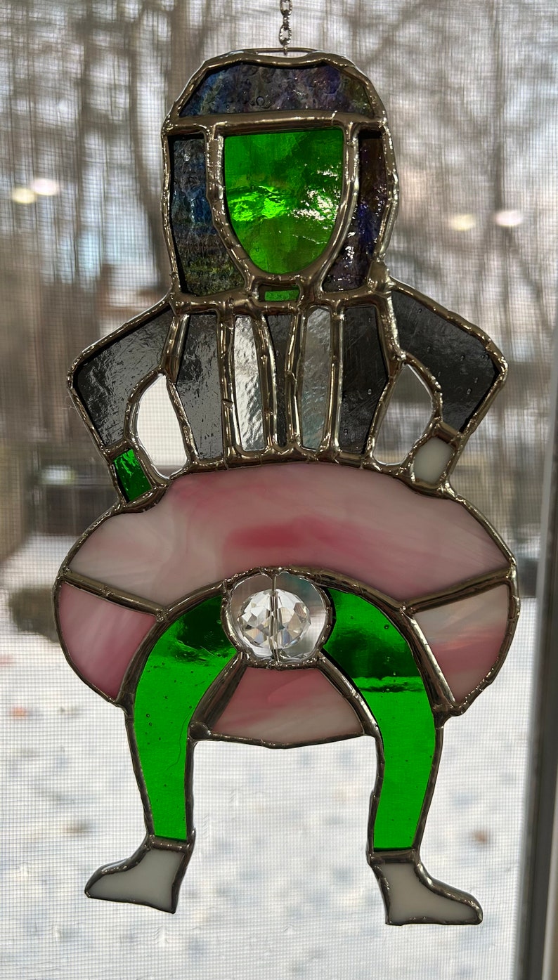 Mini Old Gregg stained glass suncatcher image 3