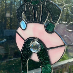 The subtle Old Gregg stained glass sun catcher image 5