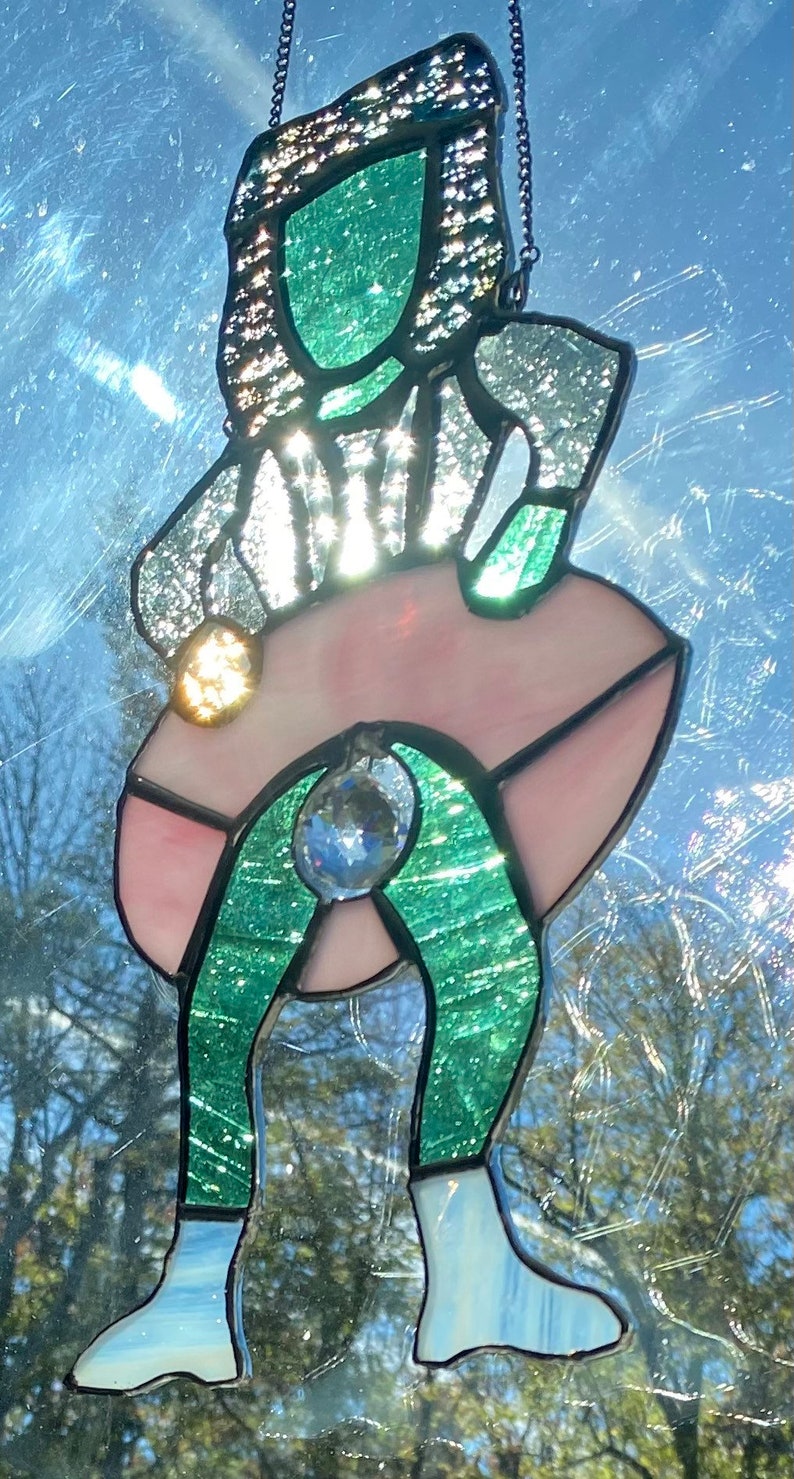 The subtle Old Gregg stained glass sun catcher image 3