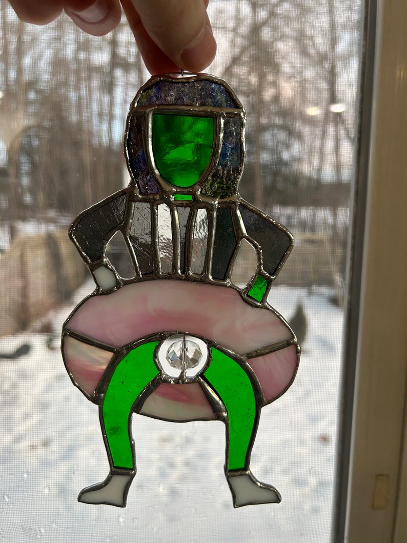 Mini Old Gregg stained glass suncatcher image 2