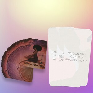 Ridisegna le carte di affermazione della tua mente / Cura di sé / Mentalità positiva / Amore per se stessi / Affermazioni quotidiane / Empowerment / Ispirare /