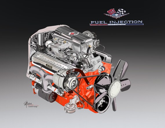 CORVETTE 327 FUEL INJECTION ENGINE.MODEL