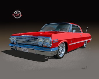 CHEVROLET　Impala63 coupe A3Poster il_340x270.7186277679_el5w.jpg