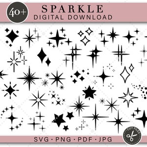 Sparkle SVG Sparkle Bundle SVG Sparkle Cut Files Sparkle Clipart Sparkle Star SVG Star svg Cricut Sparkle png Stars png Twinkle svg Sparkles