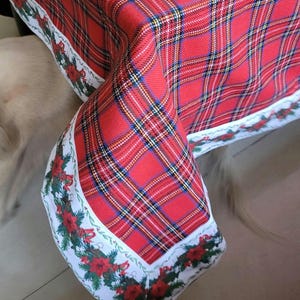 Christmas tablecloth dining table cover 4 seater ,  6 seater , 8 seater cotton table cloth by Manali fabs