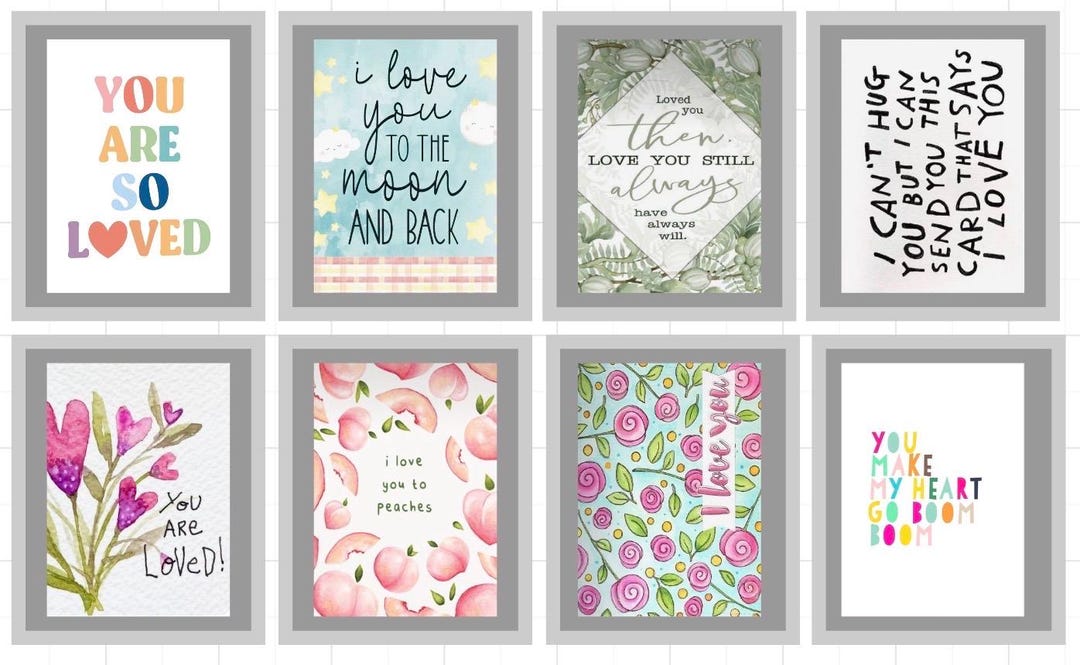 Assorted LOVE Cards - Etsy