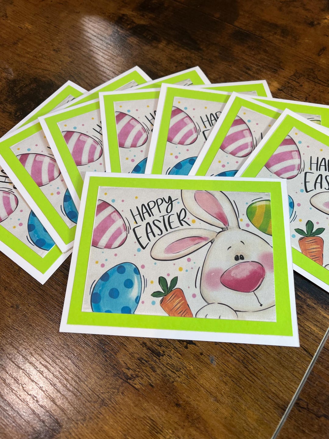 Happy Easter ( 8 Cards the Same) - Etsy