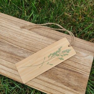 dried flower bookmark