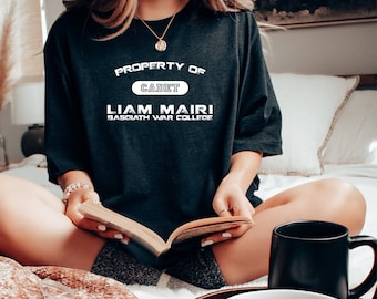 Property of Liam Mairi Distressed T-Shirt | Basgiath War College | Rebecca Yarros Fourth Wing | Violet Sorrengail | BookTok