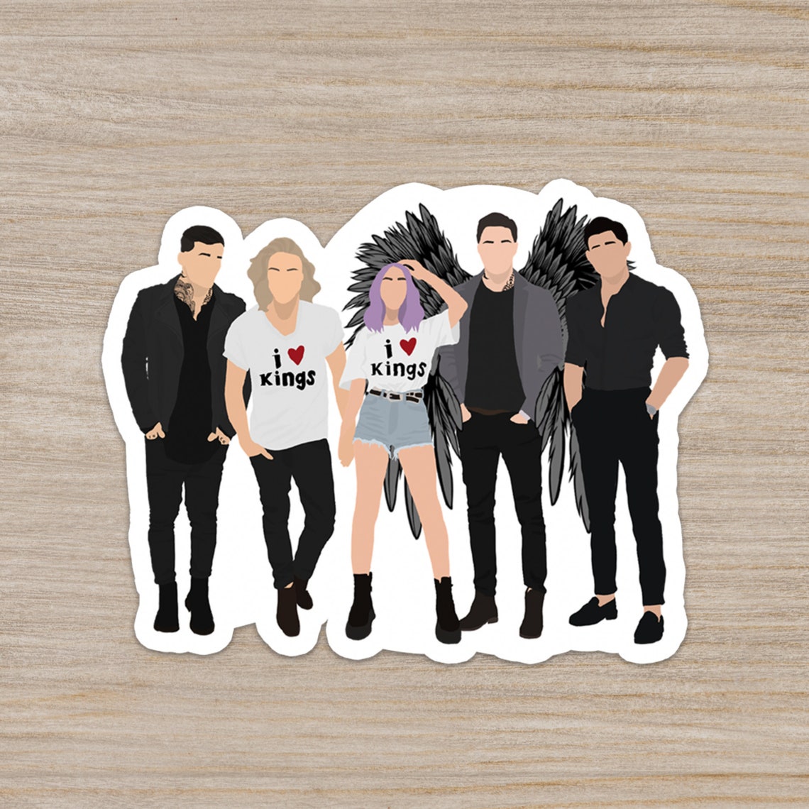 Ruthless Sticker Ruthless Boys Gang Sticker | Ryder Draconis, Elise Callisto, Leon Night ...