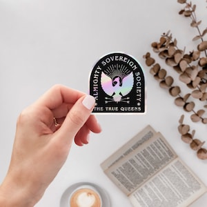 Almighty Sovereign Society Holographic Sticker | Zodiac Academy | Geraldine Grus | Licensed Twisted Sisters Merch | Booktok | Bookish