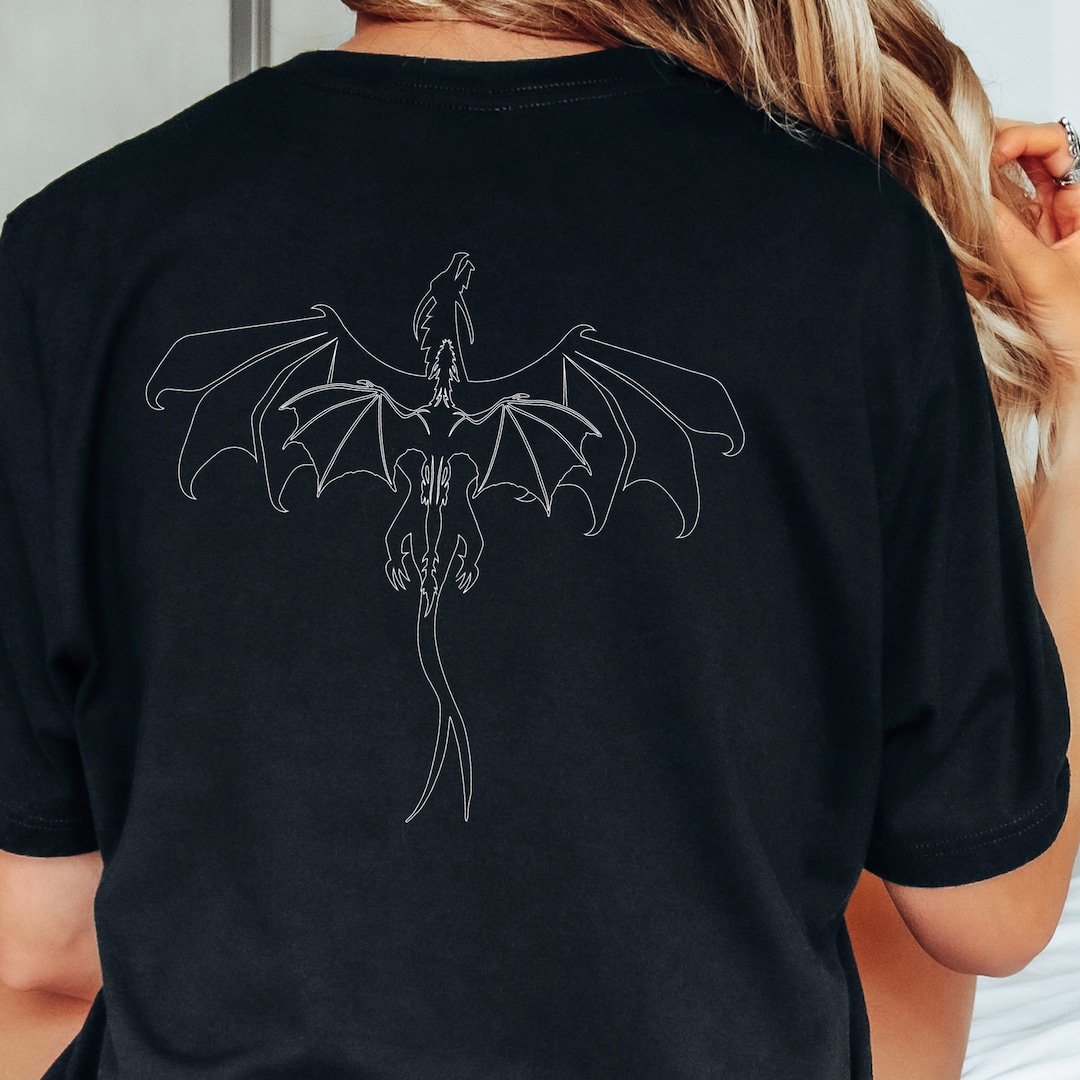 Fourth Wing Dragon Tattoo Shirt | Rebecca Yarros Fourth Wing | Violet ...