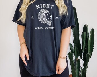 Leon Night Licensed Aurora Academy Ruthless Boys Varsity Distressed Shirt | Dark Fae, Zodiac Academy BookTok Series
