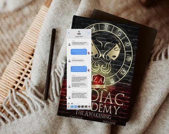 Lance Orion & Darcy Vega Text Bookmark | Blue means you Licensed Merch Bookmark | Character Bookmark | Gift For Book Lovers | Zodiac Academy