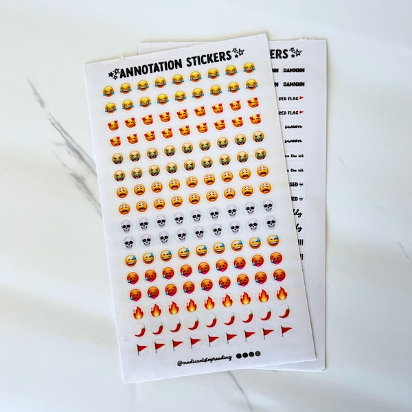 Book Annotation Sticker sheets | Annotating books | Annotate | Spicy rom-com | Bookstore | Book Lover | Booktok Bookstagram Bookish Gifts