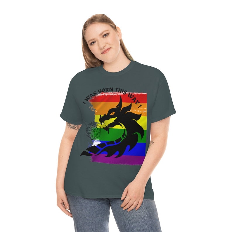 LGBTQ DND Character Shirt, Dungeons and Dragons Fantasy Art With Pride ...