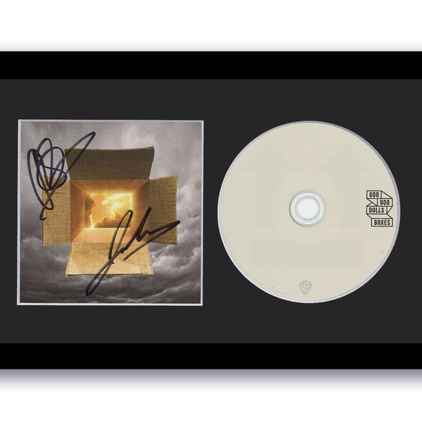 Goo Goo Dolls Autographed Signed 7x12 Custom Framed CD Boxes ACOA