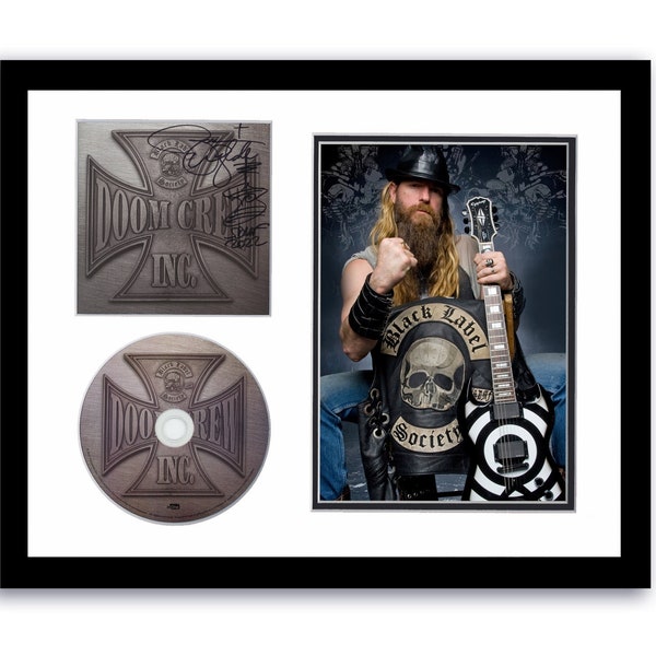 Zakk Wylde Autographed Signed 11x14 Framed CD Photo Black Label Society ACOA #3