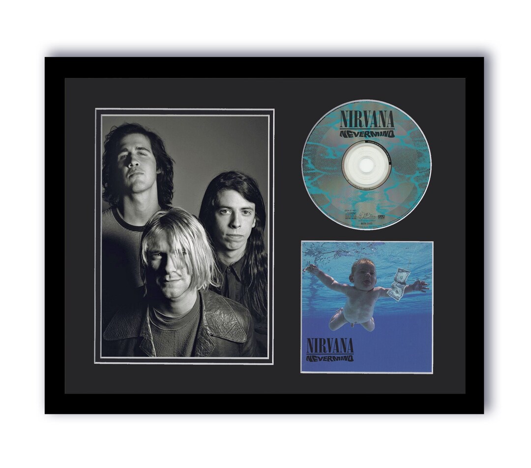 Nirvana Nevermind Custom Framed CD Photo Kurt Cobain 90s Grunge - Etsy