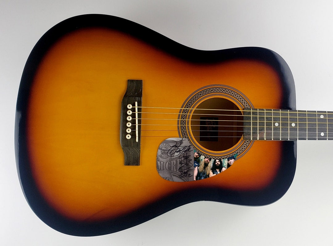 Zakk Wylde Autographed Acoustic Sunburst Guitar Black Label Etsy