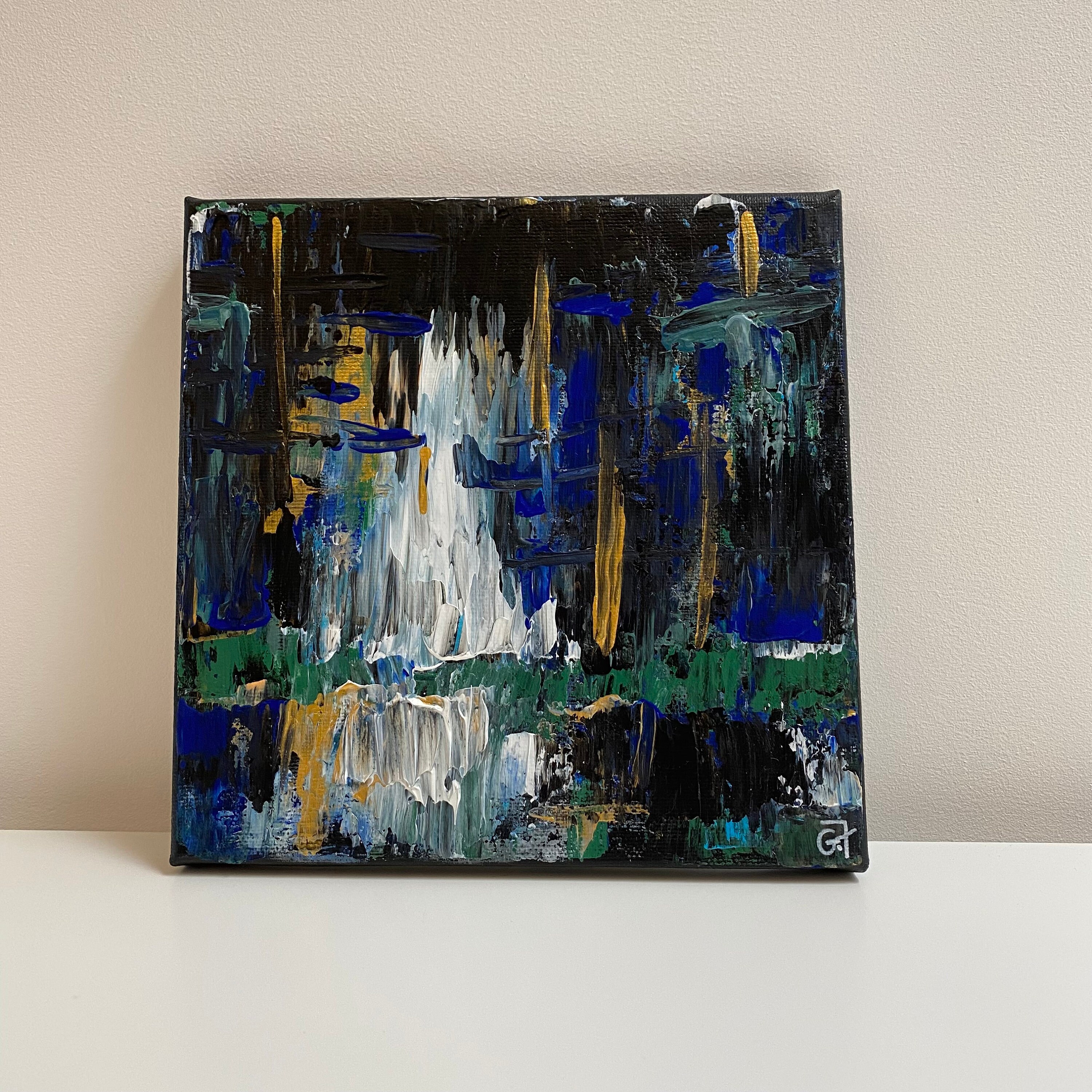 Peinture Abstraite, Peinture Acrylique, Textutée, sur Toile