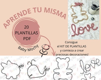 20 figure patterns, Tricotín Figures, figures with wire, Woven Cord, PDF, Word Molds, Woven Cord Pattern, I Cord, Tricotín