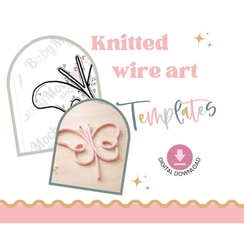 Butterfly PDF Pattern, Wire Figures, Woven Cord, PDF Pattern, Woven ...