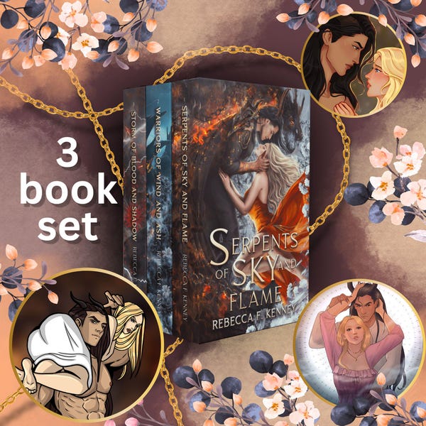 Signed 3 book paperback set of the Merciless Dragons series