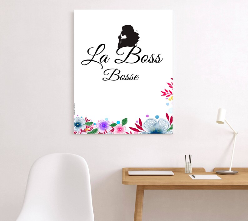 Directly Supplied By The Manufacturer La Boss Bosse Cadeau Decoration Affiche Motivation Citation Etsy 日本 Global Express Direct Juantargino Nordicca Com Br