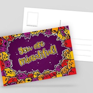 Cartolina A6 "Sei miautiful!"