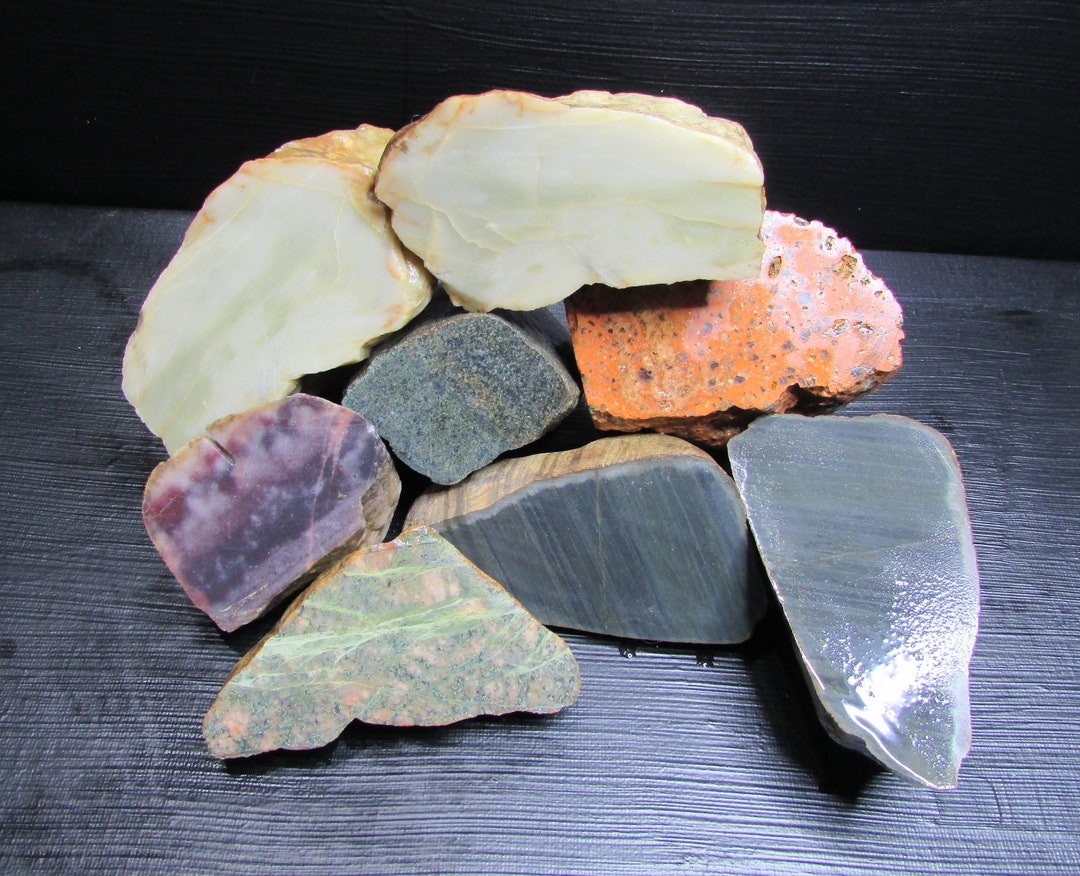 Michigan Rocks Agg Michigan Rock Collection: Cut & Faced Lakes Stones - Etsy