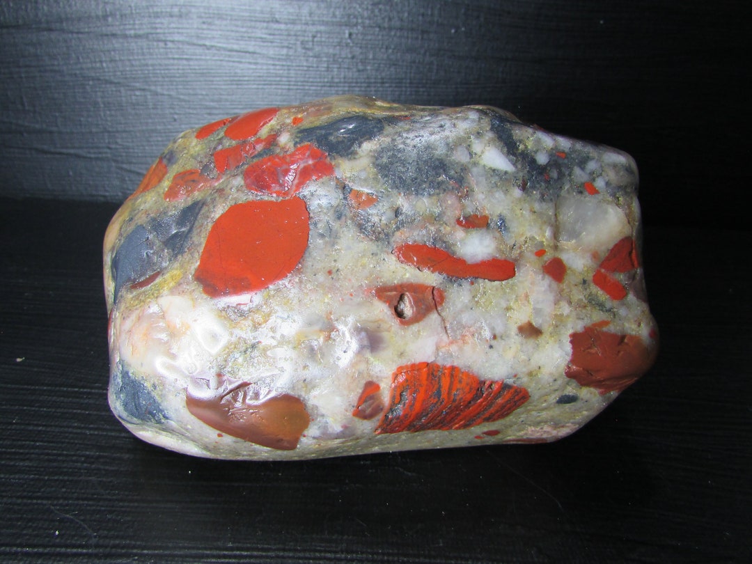 Pudding Stone, 2.5 Lbs & 5, Rough Tumbled Conglomerate Mineral Specimen