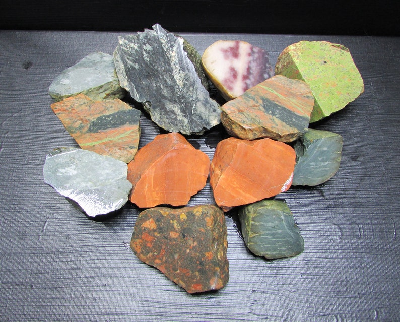 Cut & Faced Michigan Rocks: Stone Mix - Etsy
