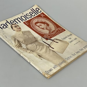 April 1953 Mademoiselle Magazine Queen Elizabeth Paris Fashion N2