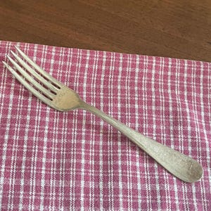 RARE Antique Conn Silver Co. Dinner Fork Silver Plate Plain Pattern Late 1800s B1