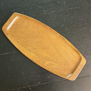 Vintage Monkey Pod Wood Tray  Handmade in Haiti  20 Long  Boho Decor B5