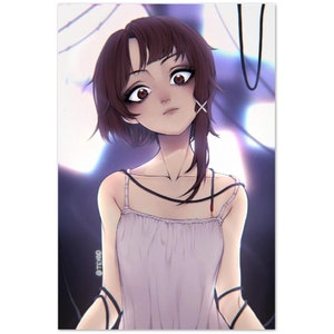 Serial Experiments Lain Poster Print, Lain Iwakura, Anime Manga poster, Room Decor, Anime Fan Gift