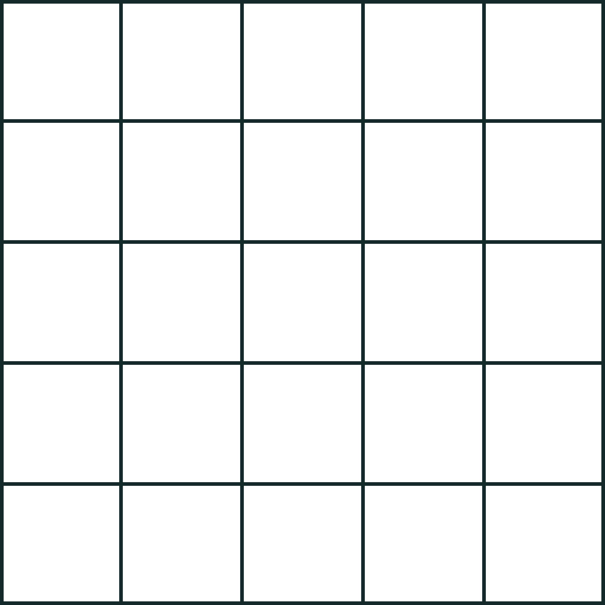 5x5 Grid Chart Blocks Digital Download Black And White Blocks Charting 