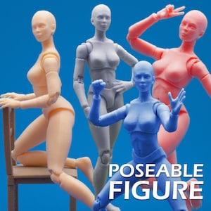 Articulated Poseable Female Figure STL File For 3d Printing