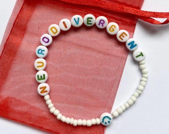 Neurodiversity/Neurodivergent Bracelet - Hidden Disability Awareness (e.g. ADHD, ASD, AuDHD)