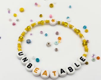 Anorexia / Eating Disorder / Mental Health Recovery Bracelet - unbEATable