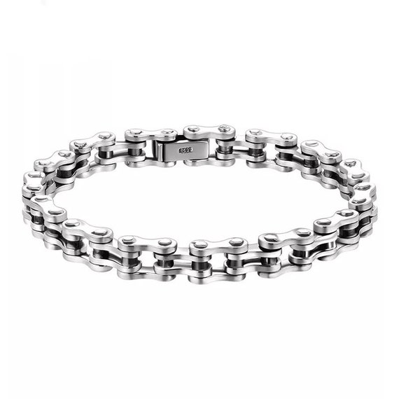 WOMAN'S BRACELET IN STAINLESS STEEL WITH WHITE CRYSTALS KNITTED CHAIN