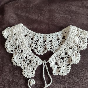 Handmade Crochet Lace Collar – Crochet Peter Pan Collar for Dresses