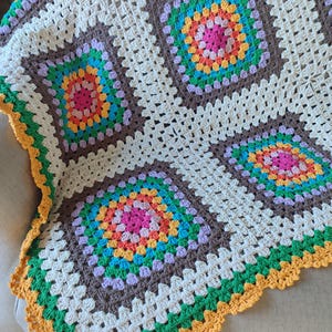 Handmade Crochet Blankets | Cozy, Colorful & Custom, Handmade Granny Throw for Couch